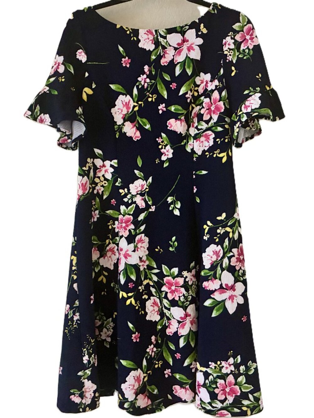 Black floral dress